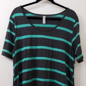 LuLaRoe Striped Perfect T